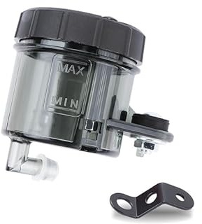 Tapa Depósito Líquido Freno Delantero Botella Líquido Embrague De Freno Delantero Universal para Motocicleta, Depósito De Aceite De Cilindro Maestro, Taza De Tanque con Soporte para