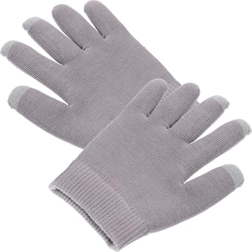 Hemobllo Moisturizing Gel Gloves for Dry Hands Touchscreen Cotton Blend Hand Care Gloves with Hydrating Gel for Overnight Skin Repair