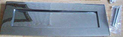 Ironmongery World 12 x 4 Heavy Sprung Solid Brass Large Letter Box Postal Plate Cover Victorian - Polished Brass