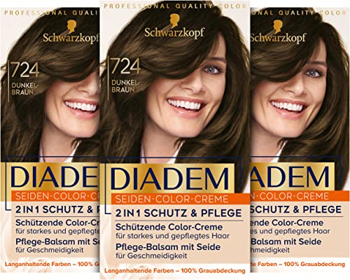 DIADEM Seiden-Color-Creme 724 Dunkelbraun Stufe 3