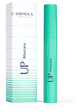 Orphica Up Mascara mit Conditioner 7,5 ml - XXL-Effekt Schwarz Wimperntusche für Langanhaltende Verlängerung, Definition und Volume Lashes Extensions Wimpern Natürlicher Wasserfeste