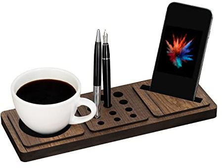 vigowood Organiseur de bureau, installation de bureau, accessoires de table, station d'accueil, bureau et rangement (petit)