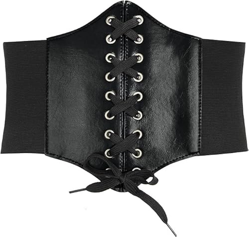 Satohom Frauen Tied Waspie Gürtel, Schnürgürtel, Korsett elastische Taille Elastisch Breites Band Gebunden Waspie Korsett für Party
