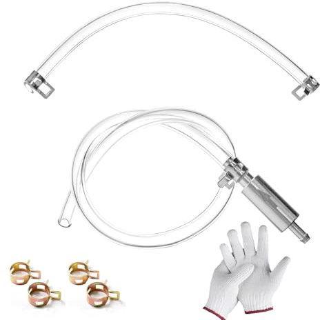 Brake Bleeding Kit, Car Motorcycle Brake Bleeding Kit, Universal Brake and Clutch Check Valve Tube Bleed Tool, with Gloves and Pipe Clamps for Car Motorbike Motorcycle