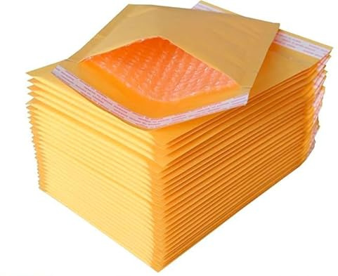 GMS – 100 Sobres Acolchados con Burbuja 22x26,5cm de Alto Gramaje para Protección y Seguridad en Envíos y Transporte, Cierre Autoadhesivo Resistente, Ecológicos, Color marrón (100 Sobres (22x26,5cm))