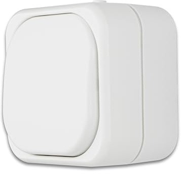 REV Ritter 0511588777 - Interruttore di spegnimento/commutatore a parete AquaTop, bianco
