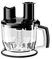 Braun MQ70 Accessorio Robot da Cucina All-in-One per Minipimer MQ3, MQ700,MQ5 con Sistema EasyClick, Lama per Affettare, Lama per Sminuzzare, Lama Julienne, Accessorio per Tritare, capacità 1,5l,Nero