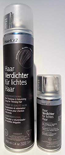 Mini & Jumbo - 1x 400ml + 1x 100ml Hairfor2 (Dunkelbraun)