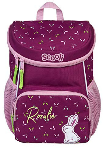 Mini-Me Kindergartenrucksack 3-6 Jahre mit Namen bedruckt | Motiv Tiere für Jungen & Mädchen | kleiner Rucksack mit Brustgurt gepolstert