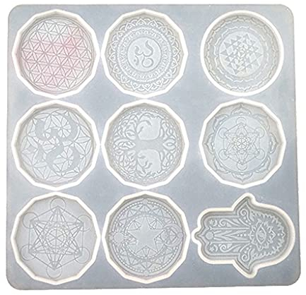 lijun Blume des Lebens Anhänger Kristall Epoxidharzform Schmuck Schmuck Ohrringe Silikonform