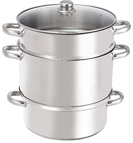 11 Cuartos Vaporizador De Jugo Fruta Vegetales Vapores Exprimidor Con Tapa, Manguera, Abrazadera, Asas De Lazo, 304 Acero Inoxidable Multipot Utensilios De Cocina Para Hacer Jugos, Gelatina