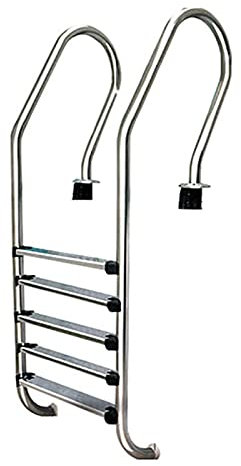 YYDM Swimming Pool Ladder, In-Ground Stainless Steel Step for Indoor/Outdoor Pool, Heavy Duty Non-Slip Ladder, Easy Assembly, Weight Capacity 400lbs, 2 Step/3 Step/4 Step/5 Step