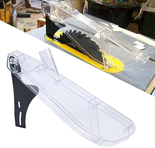 Cubierta protectora para sierra circular de mesa profesional, cubierta protectora para colección de polvo, cubierta transparente para hoja de sierra, cubierta lateral para sierra circular