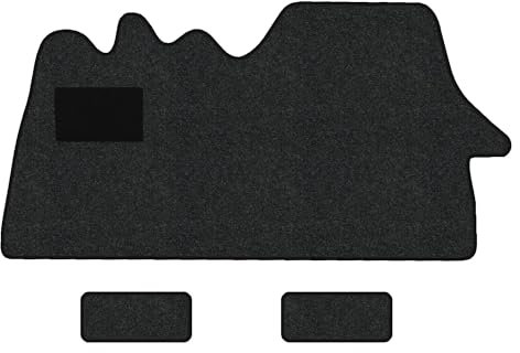 Fußmatten passend für Citroen Jumper I Typ 244 3-Sitzer (Baujahr 2002-2006), Hit anthrazit | 1-TLG + 2 Trittstufenmatten | Umrandung Bordeaux