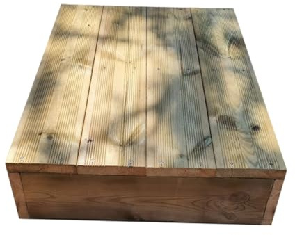 Stufenleiter aus Holz für die Erstellung Ihrer Treppe oder Gartentreppe durch Stapeln – Vinuovo – 4 Bretter B 120 cm H 17 cm