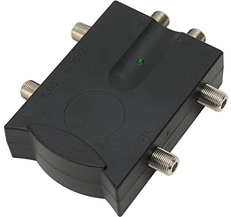 TV Amplifier Signal Booster, Multi Ports, No Loss with Equalizer, Prevents Pixelation, Enhances HDTV Reception for Antenna or Cable TV Use