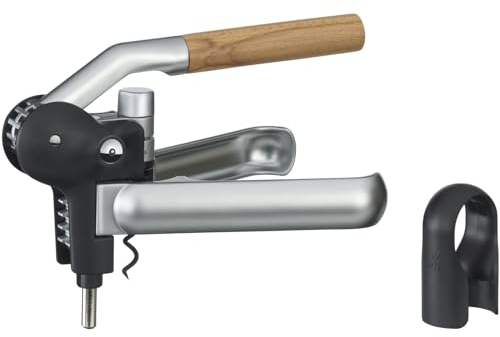 WMF Baric - Sacacorchos de Palanca para Vino 19x11x15 cm Con Cortador de Precintos, Abridor de Botellas de Vino y Prosecco Profesional, Manejo Sin Esfuerzo