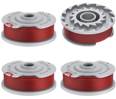 JAMSSOW 4 bobinas de repuesto para recortadora de bordes compatibles con Gardena 5306-20, bobina de hilo para recortadora Gardena Turbo SmallCut 300, Gardena Turbotrimmer Art 8844 y Art 8845 (4