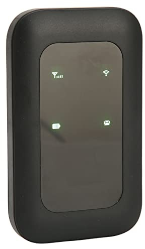 4G LTE Mobile Wi-Fi Router, Portable for Car Business Travelers, Supports 10 Users, 2100mAh Battery, Micro Card Connectable for Cell Phone Laptop Tablet