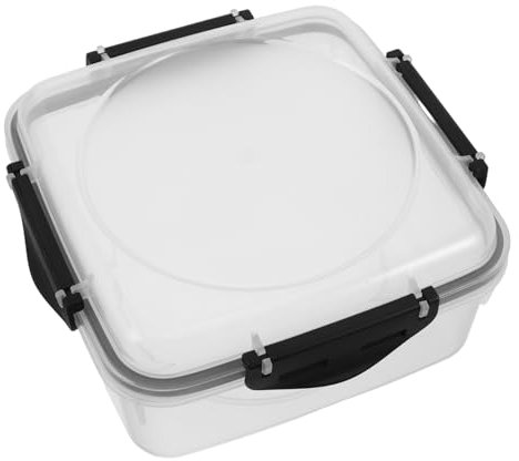 FELTECHELECTR Boîte à Sandwich Étanche Avec Couvercle Conteneur De Rangement Réutilisable Pour Repas Préparés - Congélateur Noir