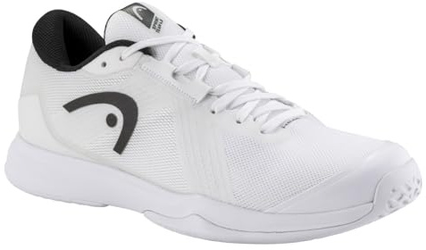HEAD Sprint Team 4.0 Men's Tennis Shoes, White/Black, 12.0
