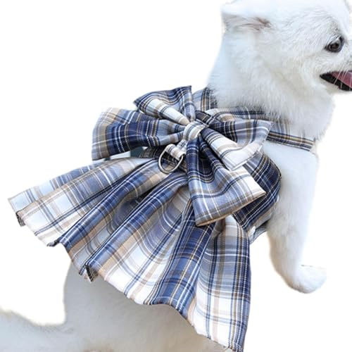Ensemble harnais pour chien, harnais pour chien et chat, harnais pour chien avec nœud papillon, confortable et confortable, accessoire confortable et élégant