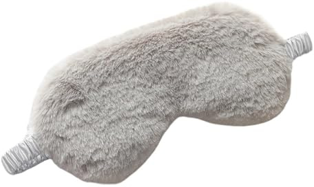 Cmis Kbei Leichte, bequeme Schlafmaske, superweich, verstellbar, Kaninchen, Plüsch-Augenmasken zum Schlafen, Schichten, Arbeit, Nickerchen, für Männer und Frauen (grau)