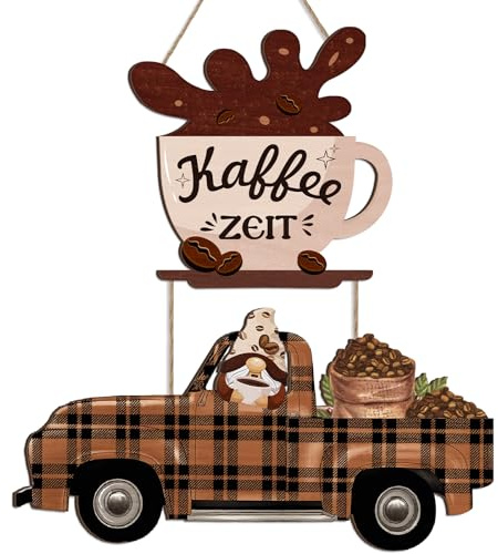 TOARTi Kaffee Wandschild,Wanddeko für Küche,Kaffee schild mit Spruch,Küche Coffee Bar Deko,Retro Wandbild für Café Bar Esszimmer Restaurant