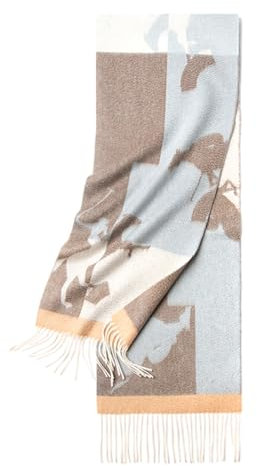FackLOxc Wollschal Für Frauen Und Männer Doppelseitig Jacquards Muster Halsschal Für Outdoor Aktivitäten Und Lässige Versammlungen