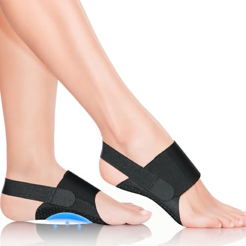 YAOYYG Bandages de Voûte Plantaire, Efficace Soulagement Douleur de La Fasciite Plantaire, Soutien Voute Plantaire Réglable Bandage, pour Applicable à Homme et Femme (Noir)