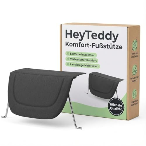HeyTeddy Poggiapiedi confortevole | Poggiapiedi per Joolz Aer & Aer+ Buggy – Viaggi rilassati e superficie più lunga in nero