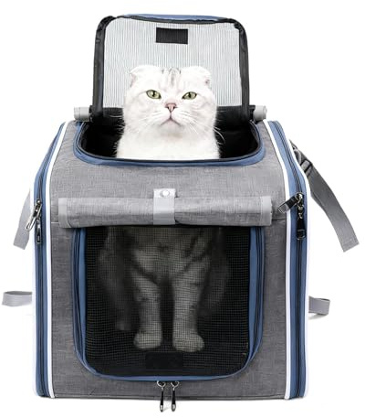 Hundcykelkorg - 36x36x25cm Styre Pet Carrier Ryggsäck | Löstagbar cykelkorg för promenader Vandring Livsmedel Pendling Resor, kombinerar funktionalitet och bekvämlighet
