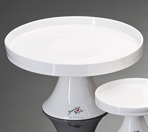 Alzata per torte, rotonda, di Sandra Rich, Porcellana, bianco, Höhe: 11 cm Durchmesser: 20 cm