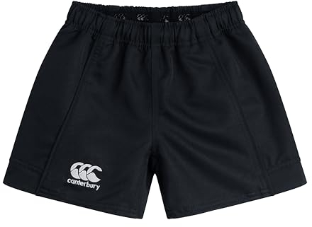 Canterbury Kid's Advantage Rugby Shorts, Black, Age 8 (S)