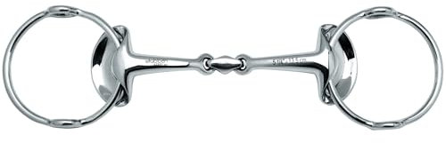 Stübben Gebiss 2466 Silver Wings Aufziehtrense 2-Fach gebrochen - 14,0 cm - 16 mm - Edelstahl
