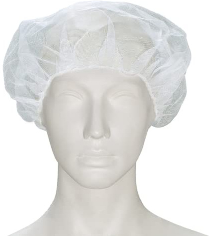 BICAP 100 Einweg-Haarnetze - aus Nylon [Honeycomb] - im Spenderkarton - Einweghaarnetz Haarnetz Einweghaube Schutzhaube