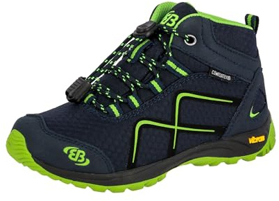 Brütting Guide High Scarpe da Arrampicata Alta Unisex - Bambini e ragazzi, Blu (Marine/Lemon), 38 EU