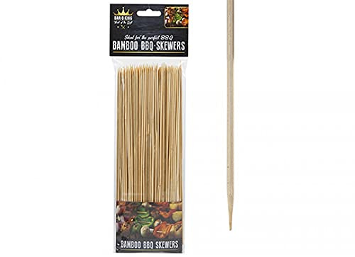 Bamboo BBQ Skewers 150 Pack 25cm Kebab BBQ Marshmallows Veg Burgers Buffet Party
