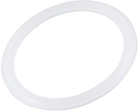 sourcing map Silikon-Gummidichtung Industrieflansch O-Ring für 7,6 cm Klemme weiß
