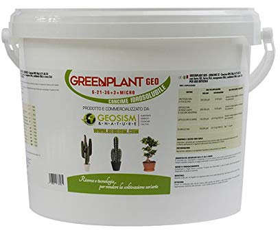 Greenplant, NPK(Mg) 6-21-36+(3) + microelementi (5 kg), concime in polvere idrosolubile per piante e fiori