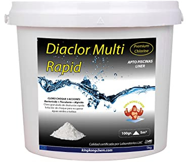 DIACLOR Multi Rapid Cloro rápido de Choque Triple acción (5 KG) - Disolución Rápida - DIASA