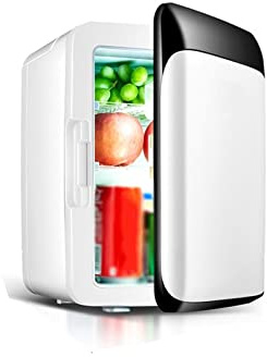 DieffematicBX Mini Fridge 10L Mini Car Refrigerators Portable Cooling Warming Fridge Freezer Cooler Travel Warmer for Auto Use Outdoor Picnic Travel