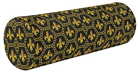 Gold Lily Nackenrolle Kissen Dekorative Nackenrolle Kissen Memory Foam Lendenwirbelkissen Rund Kissen Zylinder Nackenkissen Nackenkissen mit Reißverschluss
