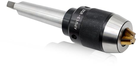 Yunnergo 1/64-1/2 Heavy Duty MT3 Shank Lathe Keyless Drill Chuck Special Titanium Jaws