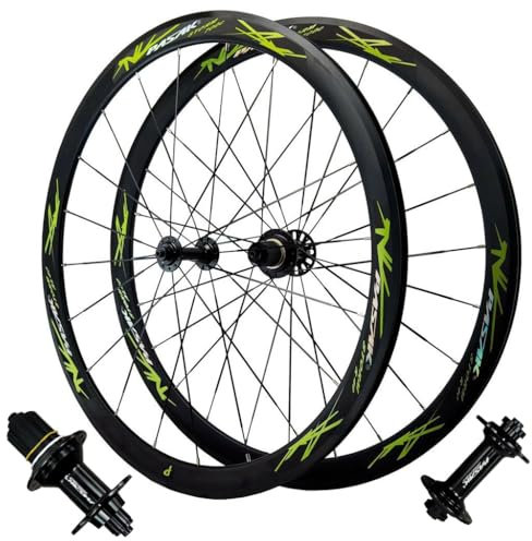 DYSY V Bremse Rennrad Laufradsatz 700C, Vorder Und Hinterrad 40mm Ultraleichte Hybrid-/Mountainräder Aus Aluminiumlegierung for 7–11 Gänge (Farbe : C)