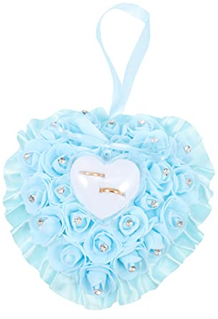 Cabilock Schmuck-Organizer Und Aufbewahrungskissen Herzbox Für Hochzeit Hochzeitskissen Herzform Brauthalter Hochzeitsaccessoire