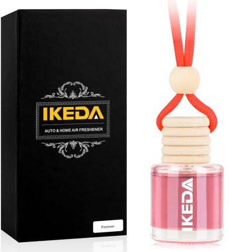 Ikeda Désodorisant de voiture à suspendre pour homme et femme, parfum longue durée 45 jours et plus, avec clip, parfait pour la voiture et la maison, 10 ml, pour toujours