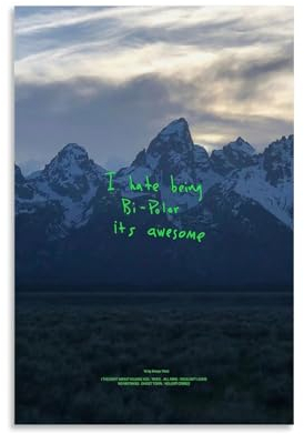Gufatoo Kanye Poster West Musikalbum Cover Musikposter für Zimmer, ästhetische Leinwand, Wandkunst, Schlafzimmerdekoration, 30 x 45 cm