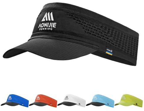 Joscoal Visor Cap Unisex Ultralight Laufvisier Sport Sun Visor Elastisch Damen Herren Sonnenhut Baseballhut Sonnenschild Sonnenvisier Kappe für Golf Tennis Running Langlauf