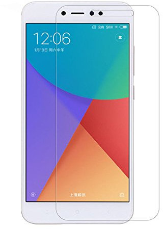 FIABANO [2 paquetes] Protector de pantalla para Xiaomi Mi A2, protector de pantalla de vidrio templado transparente para Xiaomi Mi A2